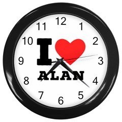 I Love Alan Wall Clock (black) by ilovewhateva