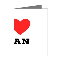 I Love Alan Mini Greeting Card by ilovewhateva