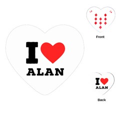 I Love Alan Playing Cards Single Design (heart) by ilovewhateva