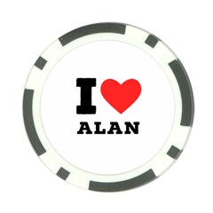 I Love Alan Poker Chip Card Guard (10 Pack) by ilovewhateva