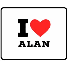 I Love Alan Fleece Blanket (medium) by ilovewhateva