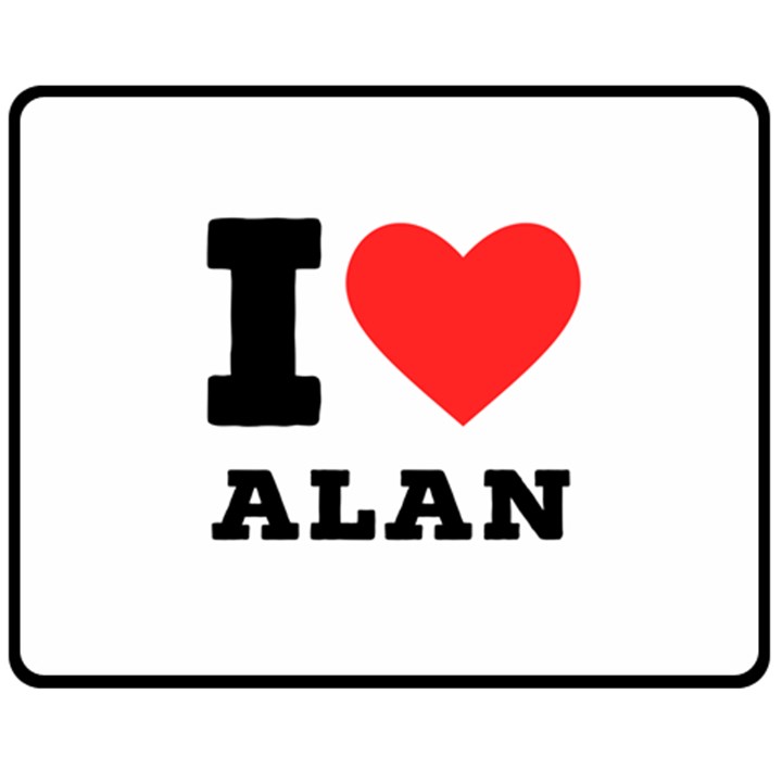 I love alan Fleece Blanket (Medium)