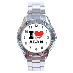 I Love Alan Stainless Steel Analogue Watch by ilovewhateva