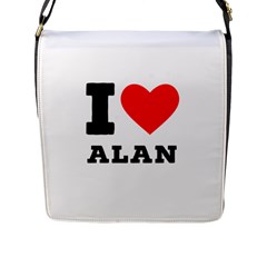 I Love Alan Flap Closure Messenger Bag (l) by ilovewhateva