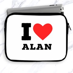 I Love Alan Apple Ipad 2/3/4 Zipper Cases by ilovewhateva