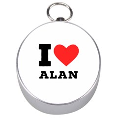 I Love Alan Silver Compasses by ilovewhateva