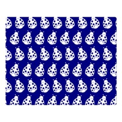 Ladybug Vector Geometric Tile Pattern Two Sides Premium Plush Fleece Blanket (large)