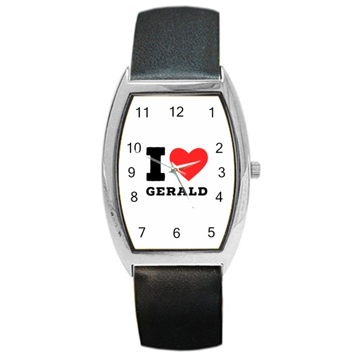 I love gerald Barrel Style Metal Watch