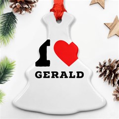 I Love Gerald Ornament (christmas Tree)  by ilovewhateva