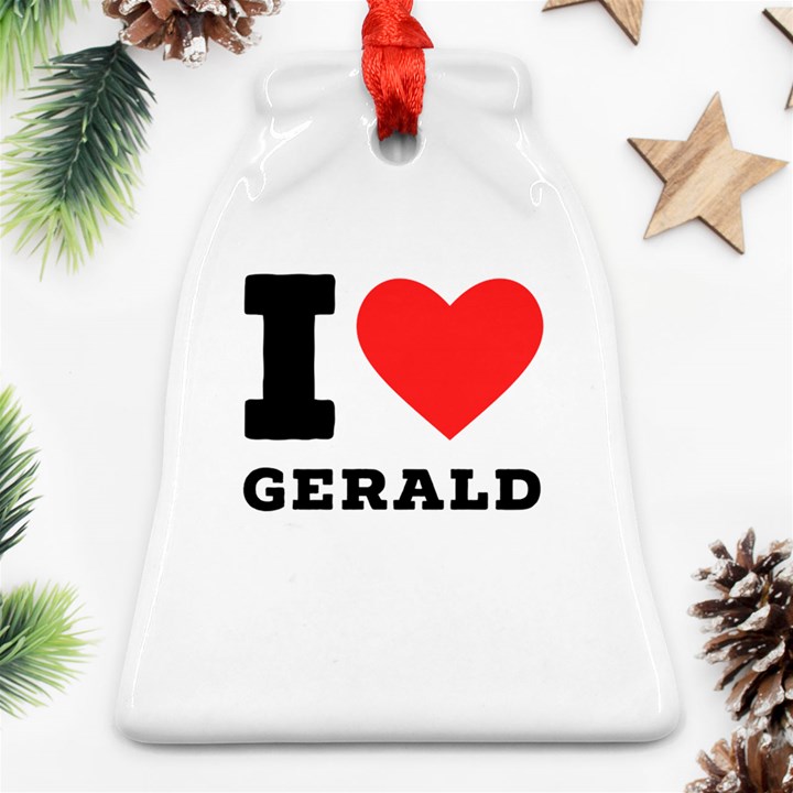 I love gerald Bell Ornament (Two Sides)