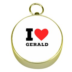 I Love Gerald Gold Compasses by ilovewhateva