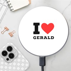 I Love Gerald Wireless Fast Charger(white) by ilovewhateva