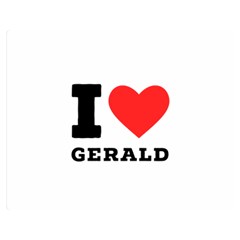 I Love Gerald Premium Plush Fleece Blanket (medium) by ilovewhateva