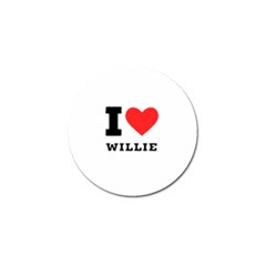 I Love Willie Golf Ball Marker by ilovewhateva