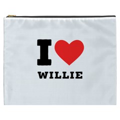 I Love Willie Cosmetic Bag (xxxl) by ilovewhateva