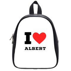 I Love Albert School Bag (small) by ilovewhateva