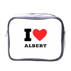 I Love Albert Mini Toiletries Bag (one Side) by ilovewhateva