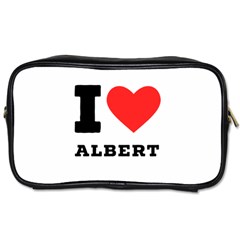 I Love Albert Toiletries Bag (two Sides) by ilovewhateva