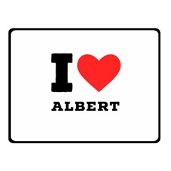 I Love Albert Fleece Blanket (small) by ilovewhateva