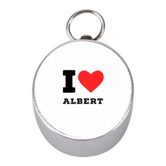 I Love Albert Mini Silver Compasses by ilovewhateva