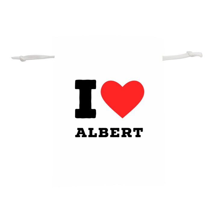 I love albert Lightweight Drawstring Pouch (M)