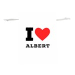 I love albert Lightweight Drawstring Pouch (M) Back