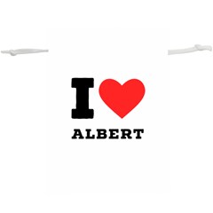 I Love Albert Lightweight Drawstring Pouch (xl) by ilovewhateva