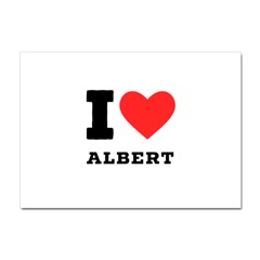 I Love Albert Crystal Sticker (a4) by ilovewhateva