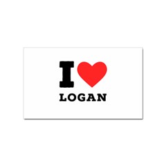 I Love Logan Sticker (rectangular) by ilovewhateva