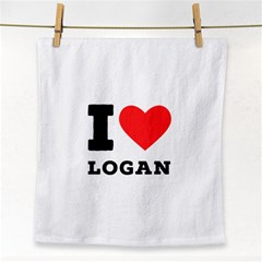 I Love Logan Face Towel by ilovewhateva