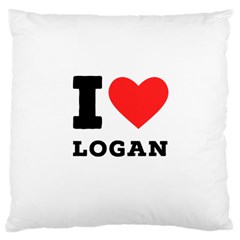 I Love Logan Large Cushion Case (one Side) by ilovewhateva