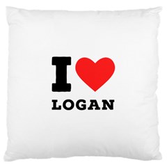 I Love Logan Standard Premium Plush Fleece Cushion Case (one Side) by ilovewhateva