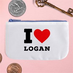 I Love Logan Large Coin Purse by ilovewhateva