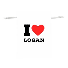 I Love Logan Lightweight Drawstring Pouch (l) by ilovewhateva