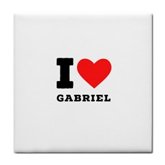 I Love Gabriel Tile Coaster by ilovewhateva