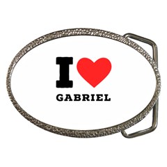 I Love Gabriel Belt Buckles by ilovewhateva