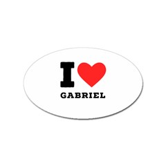 I Love Gabriel Sticker (oval) by ilovewhateva