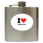 I love gabriel Hip Flask (6 oz) Front