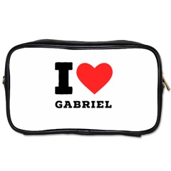 I Love Gabriel Toiletries Bag (two Sides) by ilovewhateva