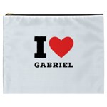 I love gabriel Cosmetic Bag (XXXL) Front