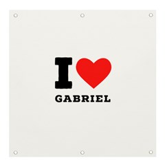 I Love Gabriel Banner And Sign 4  X 4  by ilovewhateva