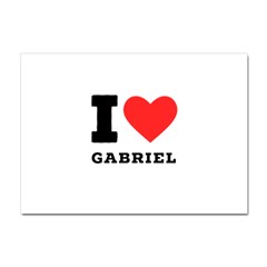 I Love Gabriel Crystal Sticker (a4) by ilovewhateva