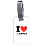 I love harold Luggage Tag (two sides) Back