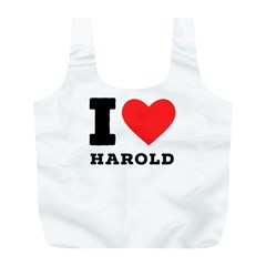 I Love Harold Full Print Recycle Bag (l) by ilovewhateva