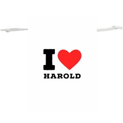 I Love Harold Lightweight Drawstring Pouch (xl) by ilovewhateva