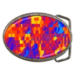 Geometric Pattern Fluorescent Colorful Belt Buckles Front