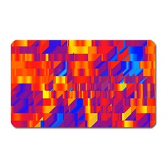 Geometric Pattern Fluorescent Colorful Magnet (rectangular)