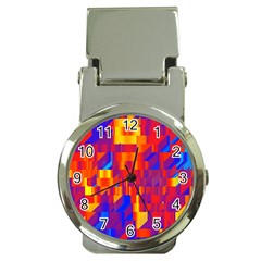 Geometric Pattern Fluorescent Colorful Money Clip Watches