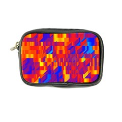 Geometric Pattern Fluorescent Colorful Coin Purse by Jancukart