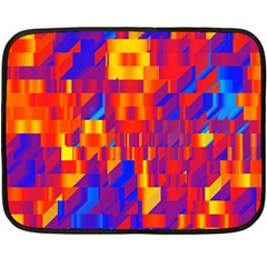 Geometric Pattern Fluorescent Colorful Two Sides Fleece Blanket (mini)